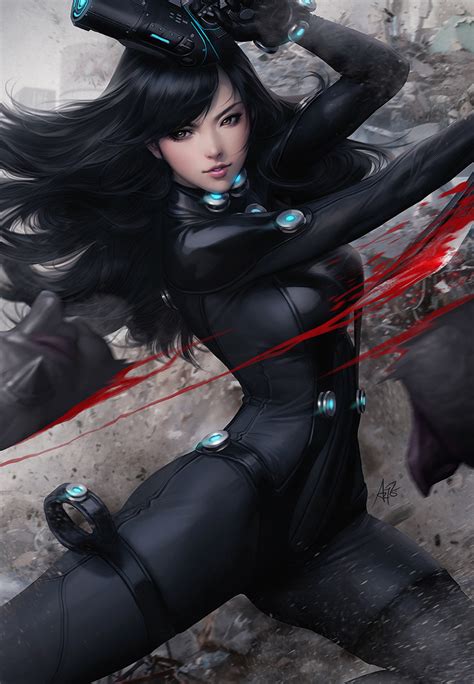 Shimohira Reika Gantz Drawn By Stanley Lau Danbooru