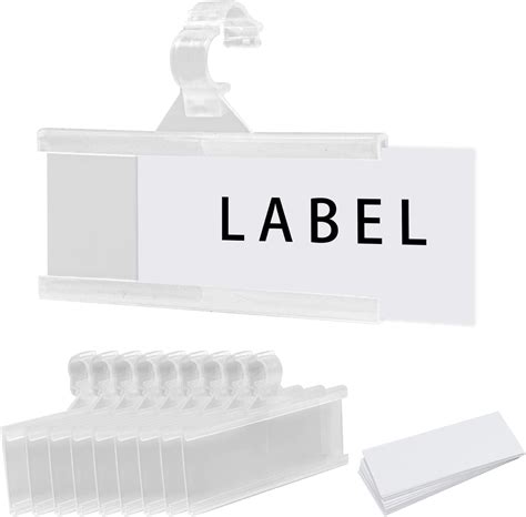 30 Pack Reusable Plastic Wire Shelf Label Holder Uk