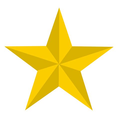 star symbol with elegant and premium 3d shape suitable for use as a symbol of perfection png