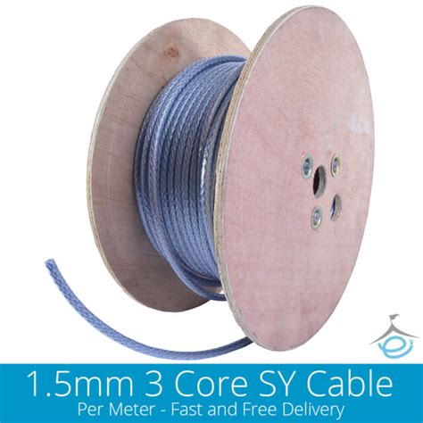 15mm 3 Core Sy Steel Braided Flexible Armoured Clear Flex Per Meter