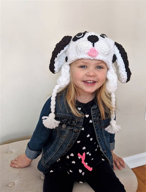 Fat, chunky yarn and simple instructions make these quick knits. Hand Knit Puppy Dog Hat for Toddlers | Children's Floppy ...