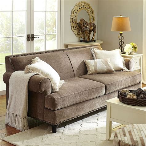 A few of the of the very most popular style for instance black furniture living room ideas even have distinctive capabilities that make it special. Carmen Sofa - Taupe | Taupe living room, Taupe sofa living ...