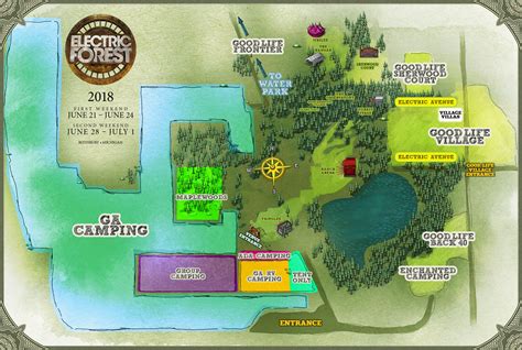 Electric Forest 2018 Set Times Festival Map And More Edm Identity
