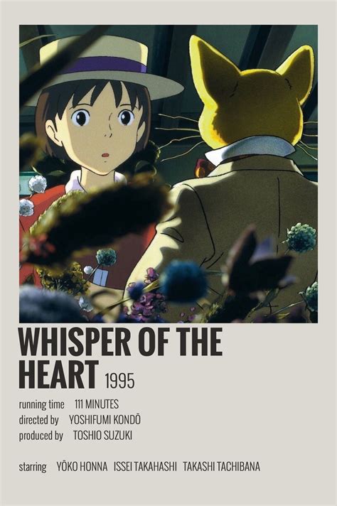 Whisper Of The Heart By Maja Studio Ghibli Poster Japanese Animated