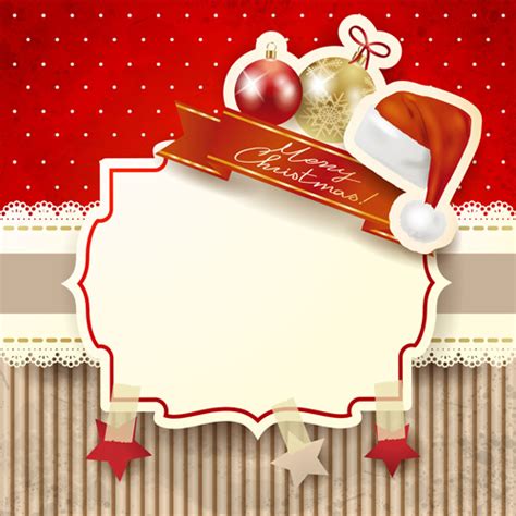 All free download vector graphic image from category background designs. Cute christmas cards with frame vector set Free vector in ...