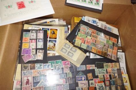 Gute Wühl und Reste Karton Briefmarken Belege eBay