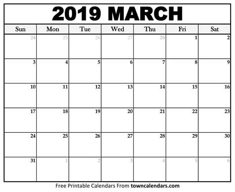 View the month calendar of march 2019 calendar including week numbers. Printable March 2019 Calendar | Calendar printables, Print ...