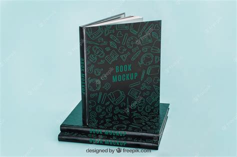 Premium Psd Dark Book Cover Mockup