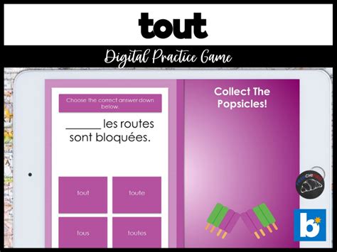 French Tout Tous Toute Toutes Boom™ Cards Teaching Resources