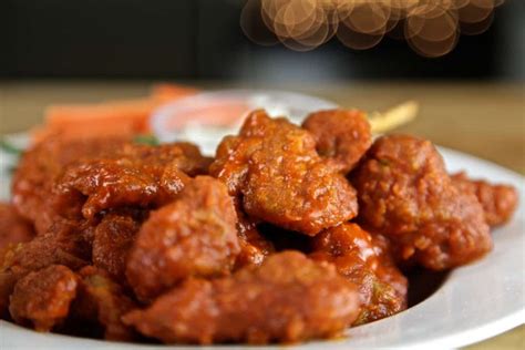 High in protein and iron, these seitan wings offer a delicious meat alternative for all to enjoy. vegan buffalo wings Archives | The Edgy Veg