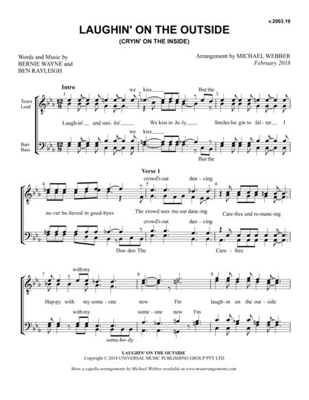 Laughing On The Outside Free Music Sheet Musicsheets Org