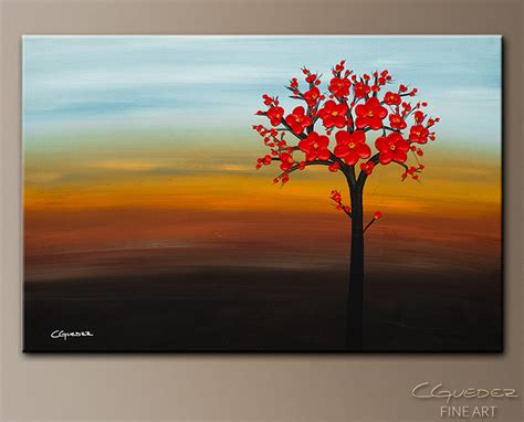 Acrylic, watercolor, bob ross, paint your pet classes! Abstract Wall Art The Golden Hour - Modern Original Canvas ...