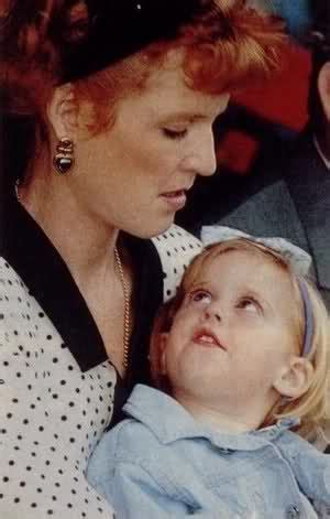 Sarah Duchess Of York And Princess Beatrice In 1991 Sarah Duchess Of