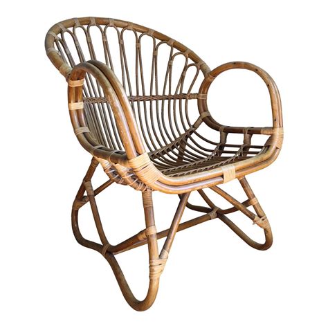 1960s Boho Chic Franco Albini Style Bamboo Lounge Chair Image 1 Of 7 Chair Boho Furniture
