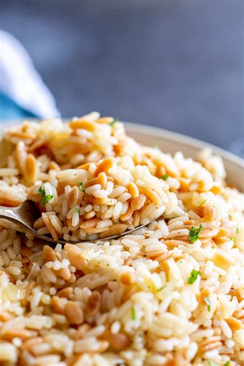 Turkish Rice Pilaf With Orzo Sprinkles And Sprouts