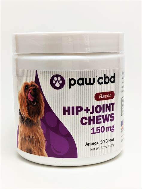 Paw Cbd Hip And Joint Soft Chews 150 Mg Bacon