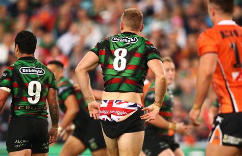 Rugger Shows Off His Budgie Smuggler Underwear