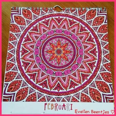 Mandala kleurplaten voor volwassenen om kleur. Kleuren voor volwassenen. Mandala verjaardagskalender ...