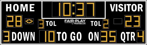 Fair Play Fb 8126 2 Football Scoreboard Olympian Led