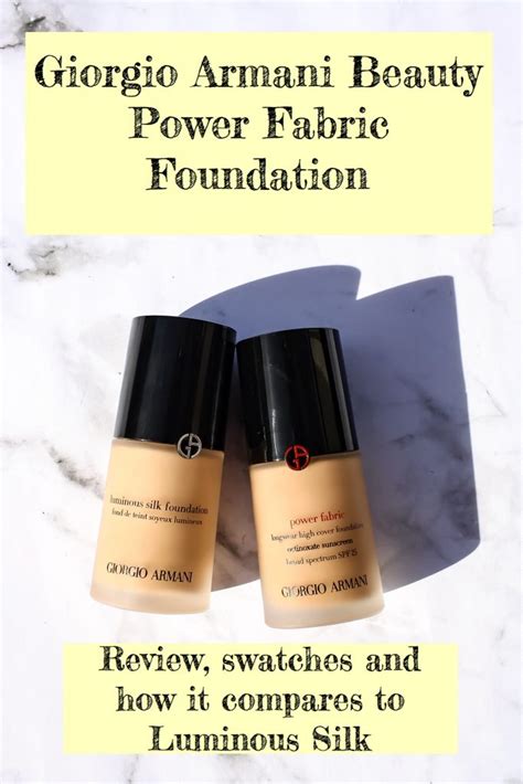 Giorgio Armani Beauty Power Fabric Foundation Review Swatches