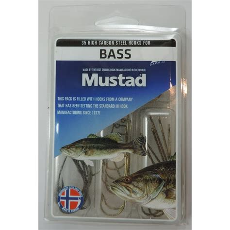 Mustad Assorted Bass Hook Kit Asstd 35pc