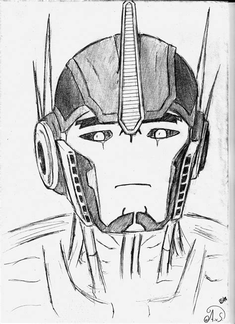 Optimus Prime Face Drawing At Getdrawings Free Download