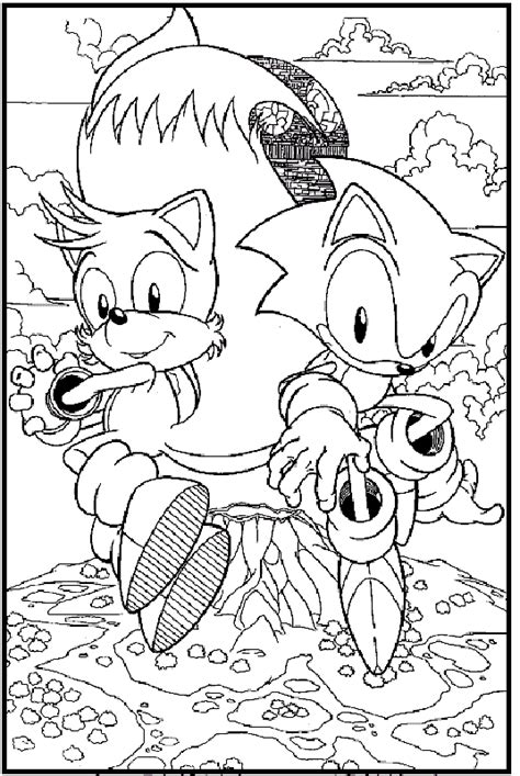 33 Sonic And Tails Printable Coloring Pages Ideas