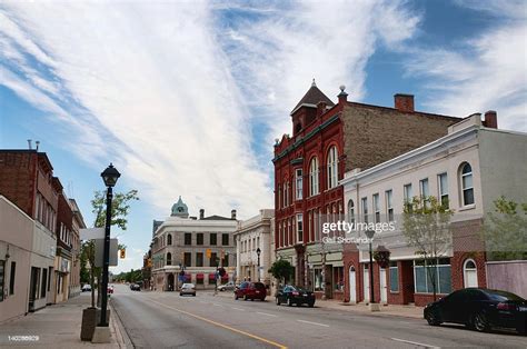 Small Town Main Street High Res Stock Photo Getty Images