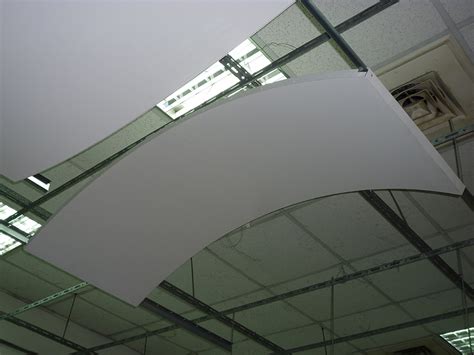 Glass wool suspended ceiling solo steel. Silk Metal Ceiling Tiles