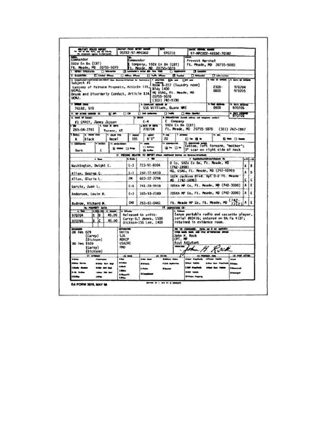 Figure 1 3 Military Police Report Da Form 3975