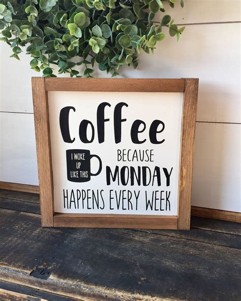 Coffee Bar Sign Coffee Sign Coffee Signs Funny Rae Dunn Etsy