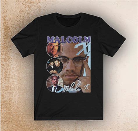 Malcolm X Bootleg Rap Shirt Civil Rights Tee Vintage T Shirt Etsy