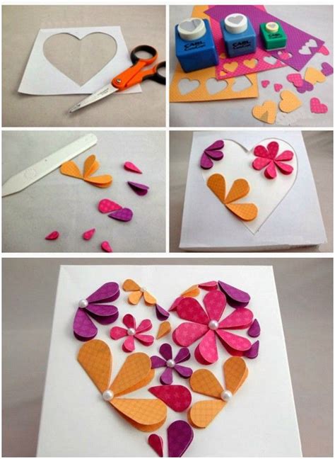How To Make 3d Flower Paper Artwork Easy Craft Idea For Kids And