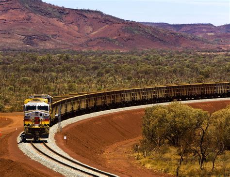 Pilbara Trains Rio Tintos Iron Ore Heading To The Coast For Export