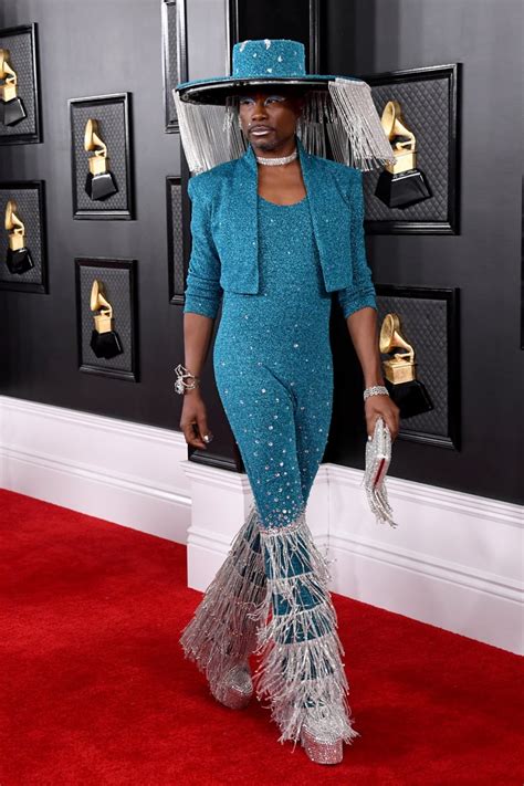 Palomo spain top, $1,440 at www.palomospain.com. Billy Porter's Blue Sequined Outfit at the Grammys 2020 ...