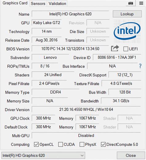Intel Hd 620 Review Graphics Of 7th Gen Intel Core U
