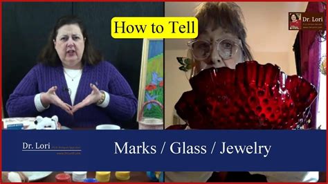 How To Tell Fenton Glass Marks Gemstones And Pearl Jewelry Sterling Silver Ask Dr Lori Youtube