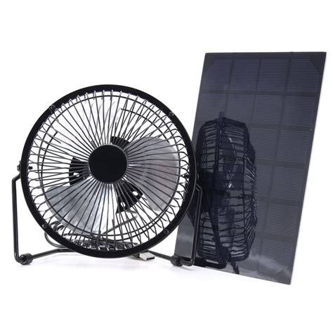 Solar Powered Fan Portable Cooling Ventilation Life