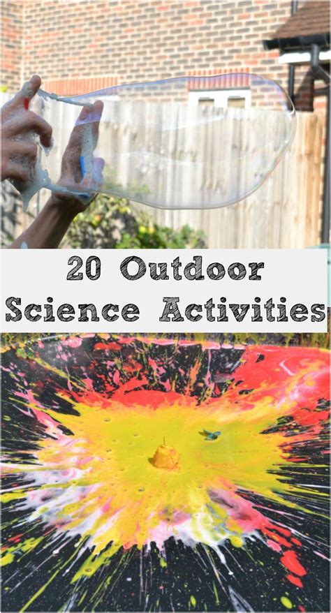 20 Great Outdoor Science Experiments Science For Kids Science