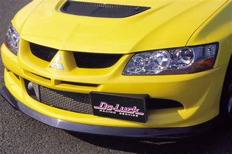 Do Luck Carbon Front Lip Spoiler For 2001 06 Mitsubishi Evo VII VIII IX