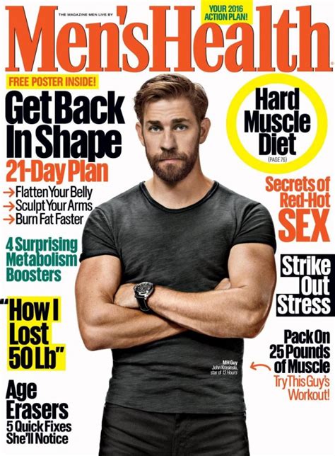 John Krasinski Covers Mens Health Januaryfebruary 2016 Issue The Fashionisto