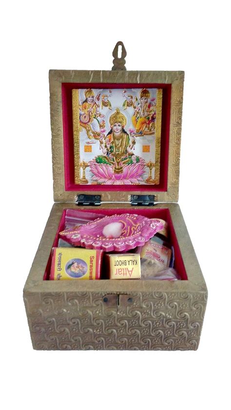 Buy Wooden Madeinindiagallery Reusable Pooja Box Online At Low Prices