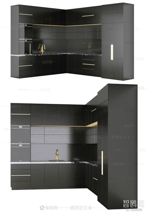 Modern Kitchen Cabinet 3d Model Download Model Id481628898 1miba