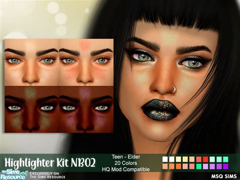 Highlighter Kit Nb02 The Sims 4 Catalog