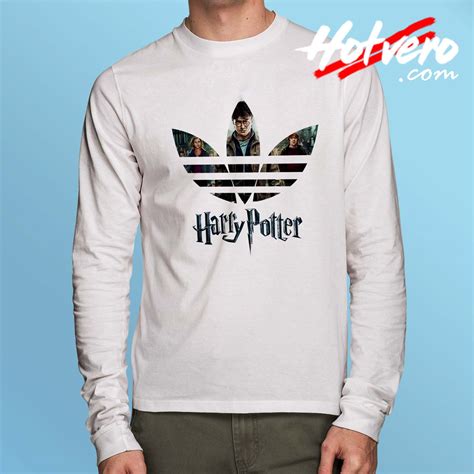 Harry Potter Adidas Inspired Long Sleeve T Shirt