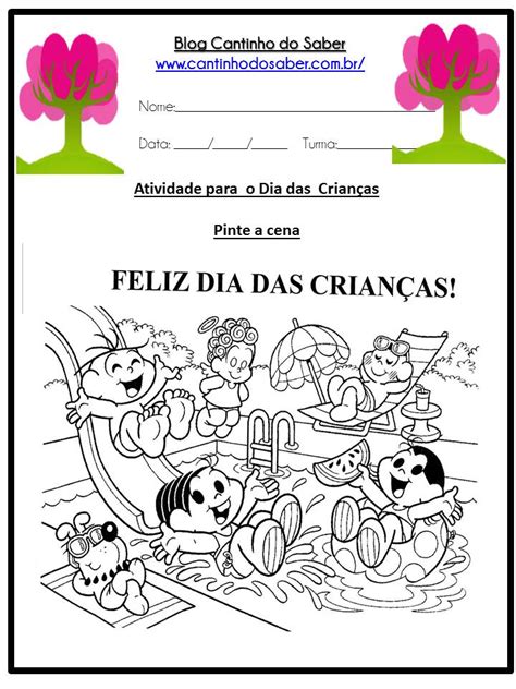 Dia Das Crianças Várias Atividades Para A Educação Infantil