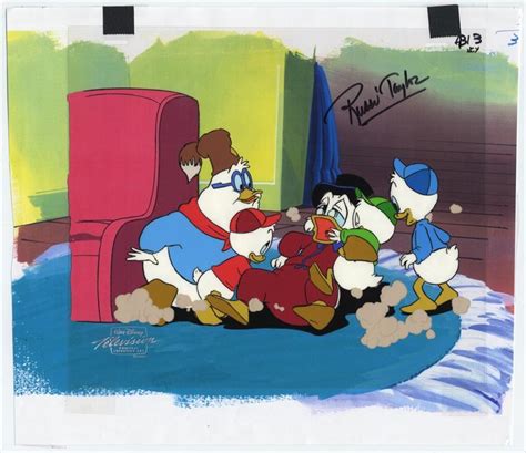 Howard Lowery Online Auction Ducktales Animation Cel Scrooge Nephews