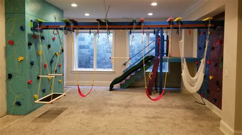 Pin By Jaci Miller On Reno Indoor Playroom Kids Basement Kids Gym