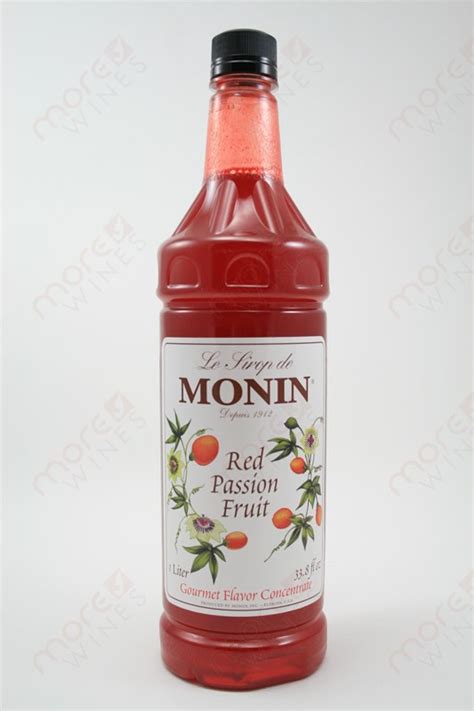 Monin Red Passion Fruit Concentrate 1l Morewines