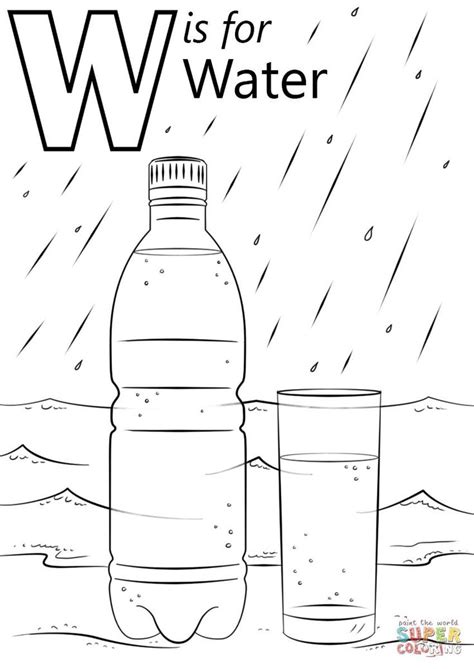 coloring page water preschool coloring pages abc coloring pages alphabet coloring pages